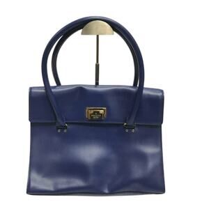 Kate Spade Harwood Place Sinclair Navy Leather Satchel Vintage w/authentication
